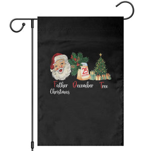Funny Political Christmas Garden Flag Father Christmas December Tree TS11 Black Print Your Wear