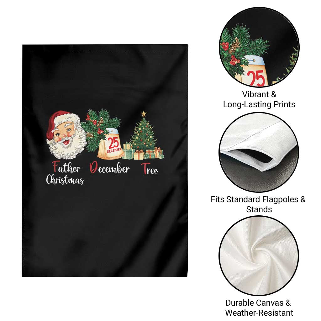 Funny Political Christmas Garden Flag Father Christmas December Tree TS11 Print Your Wear