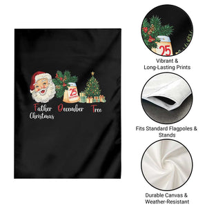 Funny Political Christmas Garden Flag Father Christmas December Tree TS11 Print Your Wear