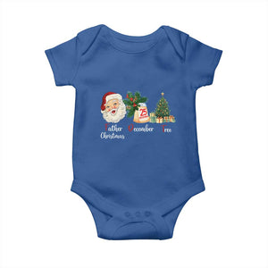 Funny Political Christmas Baby Onesie Father Christmas December Tree TS11 Royal Blue Print Your Wear