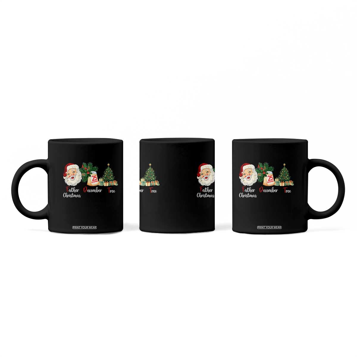 Funny Political Christmas Coffee Mug Father Christmas December Tree TS11 Print Your Wear