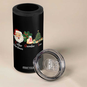 Funny Political Christmas 4 in 1 Can Cooler Tumbler Father Christmas December Tree TS11 Print Your Wear