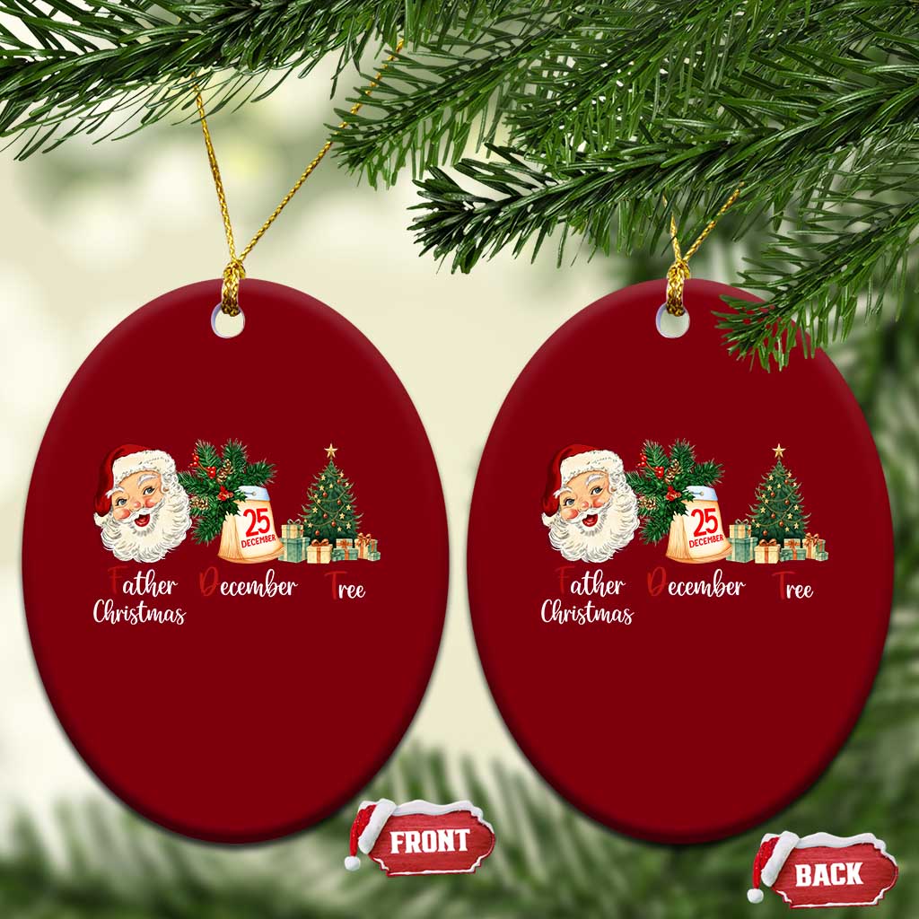 Funny Political Christmas Ceramic Ornament Father Christmas December Tree TS11 Print Your Wear