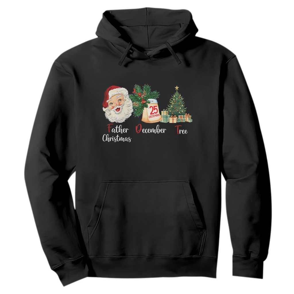 Funny Political Christmas Hoodie Father Christmas December Tree TS11 Black Print Your Wear