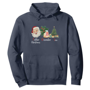 Funny Political Christmas Hoodie Father Christmas December Tree TS11 Navy Print Your Wear