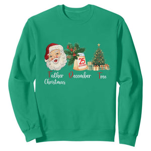 Funny Political Christmas Sweatshirt Father Christmas December Tree TS11 Irish Green Print Your Wear
