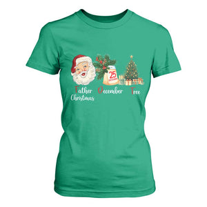 Funny Political Christmas T Shirt For Women Father Christmas December Tree TS11 Irish Green Print Your Wear