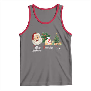 Funny Political Christmas Tank Top Father Christmas December Tree TS11 Deep Heather Red Print Your Wear