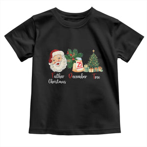 Funny Political Christmas Toddler T Shirt Father Christmas December Tree TS11 Black Print Your Wear