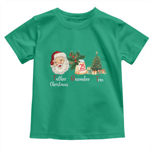 Funny Political Christmas Toddler T Shirt Father Christmas December Tree TS11 Irish Green Print Your Wear