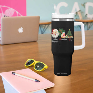 Funny Political Christmas Tumbler With Handle Father Christmas December Tree TS11 Print Your Wear
