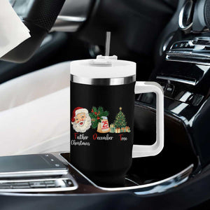 Funny Political Christmas Tumbler With Handle Father Christmas December Tree TS11 Print Your Wear