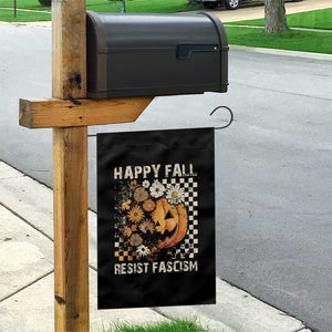 Happy Fall Resist Fascism Garden Flag Halloween Fall Pumpkin TS11 Print Your Wear