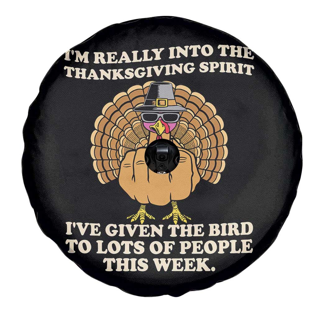 Funny Thanksgiving Turkey Spare Tire Cover I Am Really Into The Thanksgiving Spirit I Have Given The Bird TS11 Print Your Wear