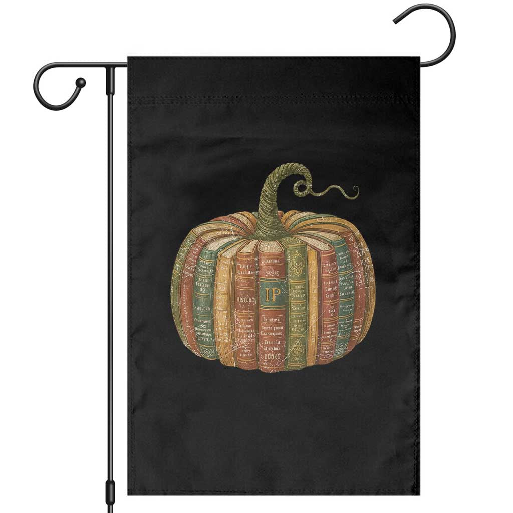 Book Pumpkin Autumn Fall Librarians Bookworm Teacher Garden Flag TS11 Black Print Your Wear