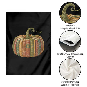 Book Pumpkin Autumn Fall Librarians Bookworm Teacher Garden Flag TS11 Print Your Wear
