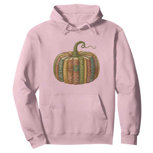 Book Pumpkin Autumn Fall Librarians Bookworm Teacher Hoodie TS11 Light Pink Print Your Wear