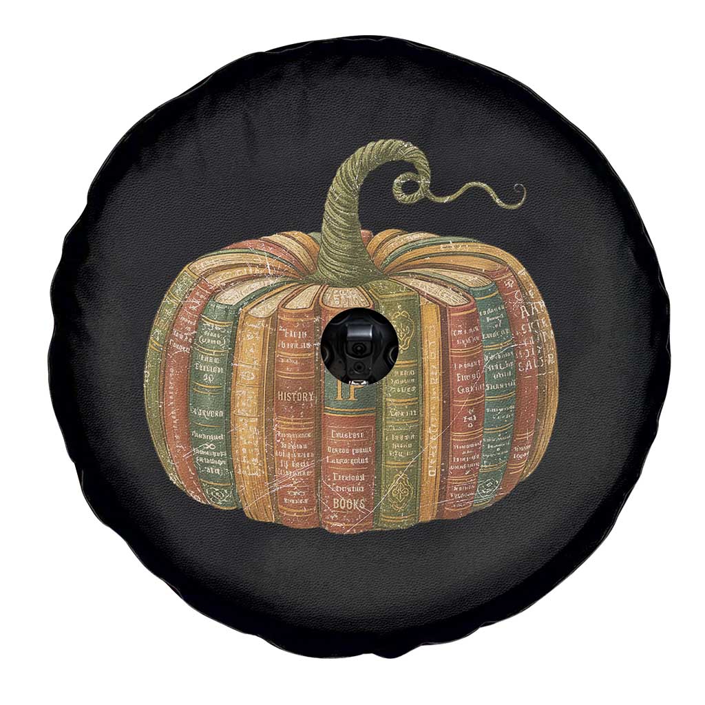 Book Pumpkin Autumn Fall Librarians Bookworm Teacher Spare Tire Cover TS11 Print Your Wear
