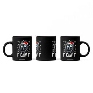 Funny F Caw F Christmas Crow Coffee Mug Santa Raven Xmas Holiday TS11 Print Your Wear