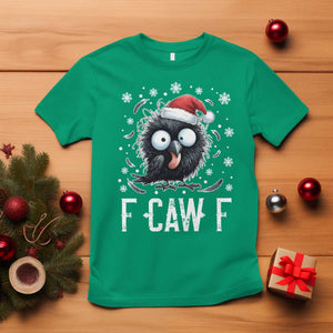 Funny F Caw F Christmas Crow T Shirt Santa Raven Xmas Holiday TS11 Irish Green Print Your Wear