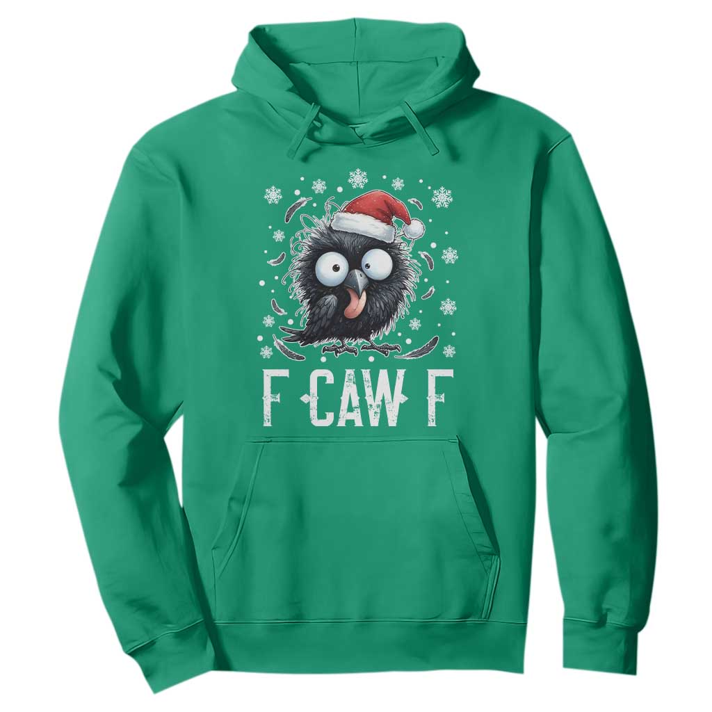 Funny F Caw F Christmas Crow Hoodie Santa Raven Xmas Holiday TS11 Irish Green Print Your Wear
