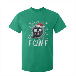 Funny F Caw F Christmas Crow T Shirt For Kid Santa Raven Xmas Holiday TS11 Irish Green Print Your Wear