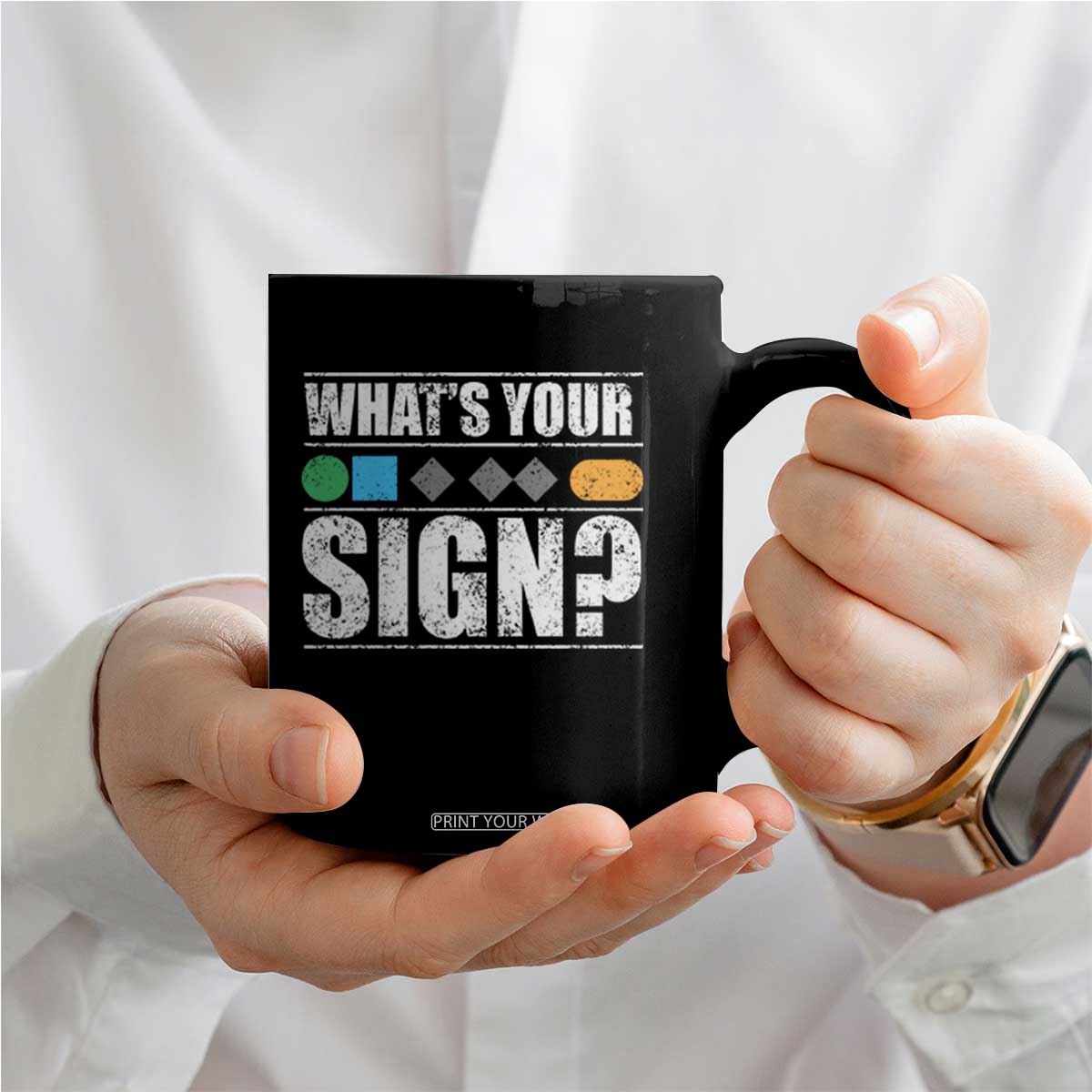 Funny Ski Snowboard Whats Your Sign Coffee Mug TS11 Print Your Wear