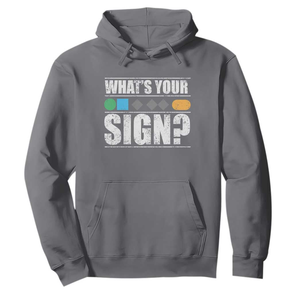 Funny Ski Snowboard Whats Your Sign Hoodie TS11 Charcoal Print Your Wear