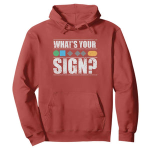 Funny Ski Snowboard Whats Your Sign Hoodie TS11 Red Print Your Wear
