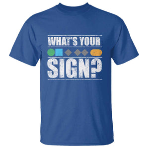 Funny Ski Snowboard Whats Your Sign T Shirt TS11 Royal Blue Print Your Wear