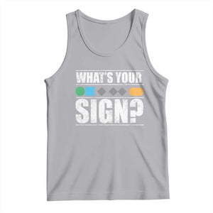 Funny Ski Snowboard Whats Your Sign Tank Top - Print Your Wear