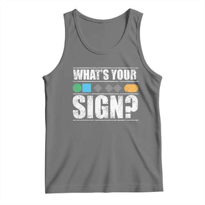 Funny Ski Snowboard Whats Your Sign Tank Top TS11 Black Heather Print Your Wear