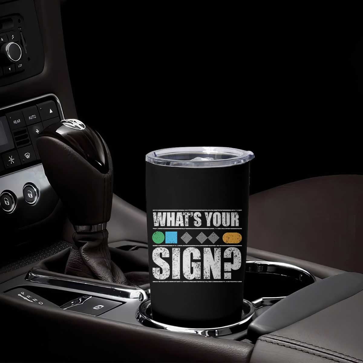 Funny Ski Snowboard Whats Your Sign Tumbler Cup TS11 Print Your Wear