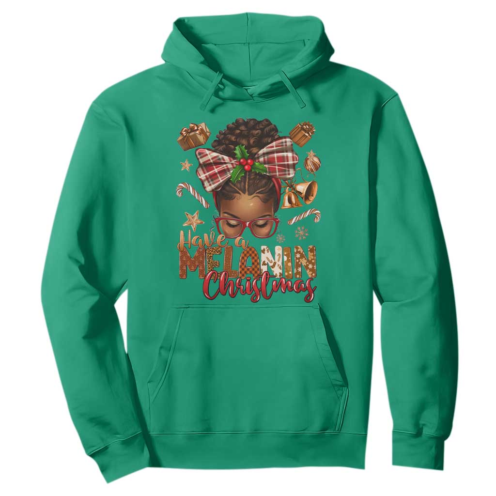 Have A Melanin Christmas African American Girl Xmas Hoodie TS11 Irish Green Print Your Wear