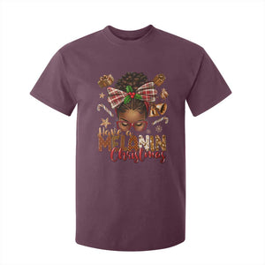 Have A Melanin Christmas African American Girl Xmas T Shirt For Kid TS11 Maroon Print Your Wear