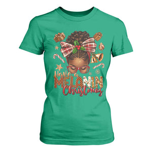 Have A Melanin Christmas African American Girl Xmas T Shirt For Women TS11 Irish Green Print Your Wear
