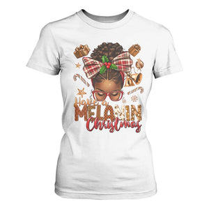 Have A Melanin Christmas African American Girl Xmas T Shirt For Women TS11 White Print Your Wear