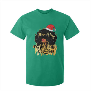 Have A Melanin Christmas African American Santa Girl Xmas T Shirt For Kid TS11 Irish Green Print Your Wear