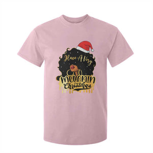 Have A Melanin Christmas African American Santa Girl Xmas T Shirt For Kid TS11 Light Pink Print Your Wear