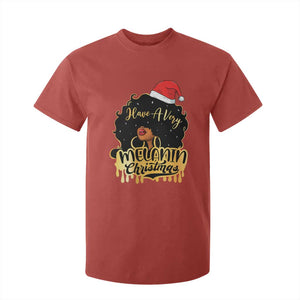 Have A Melanin Christmas African American Santa Girl Xmas T Shirt For Kid TS11 Red Print Your Wear