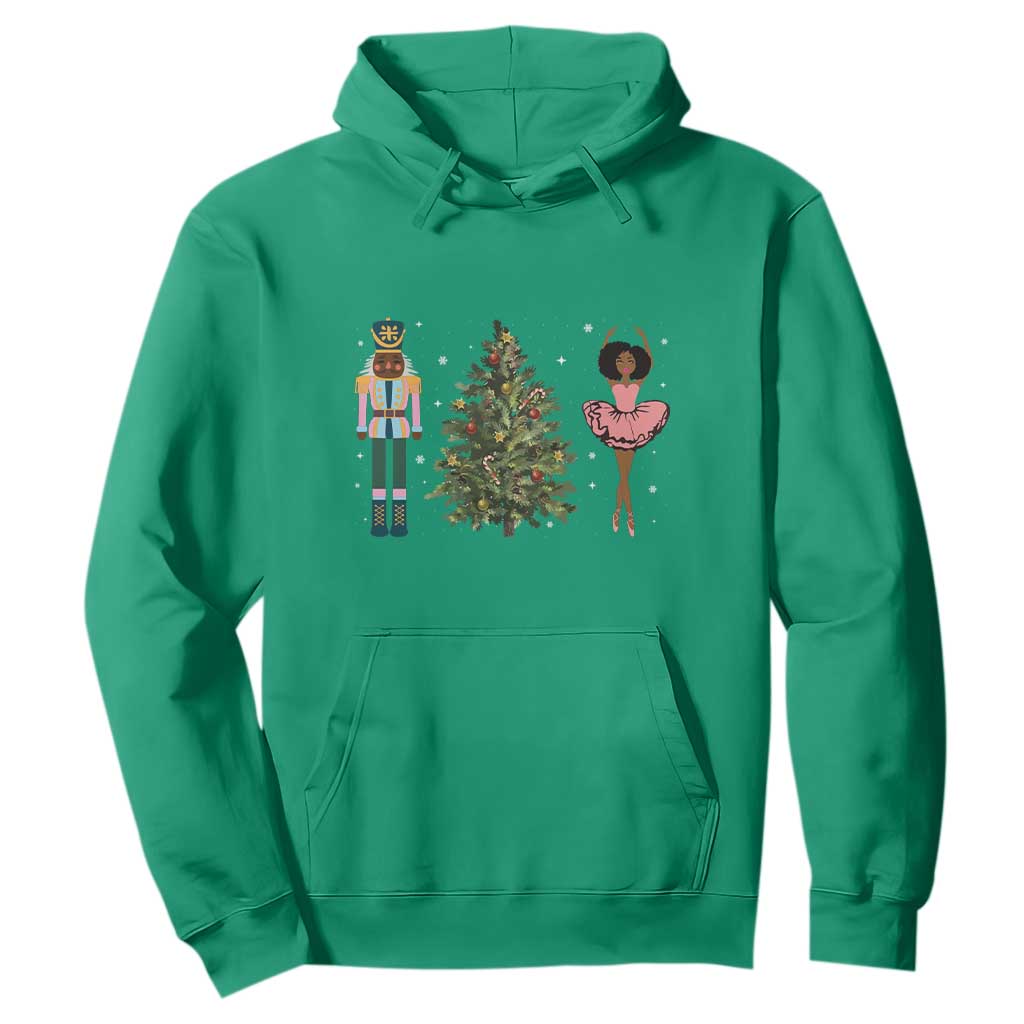 Funny Black Ballerina Nutcracker African American Christmas Hoodie TS11 Irish Green Print Your Wear