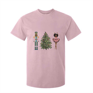 Funny Black Ballerina Nutcracker African American Christmas T Shirt For Kid TS11 Light Pink Print Your Wear