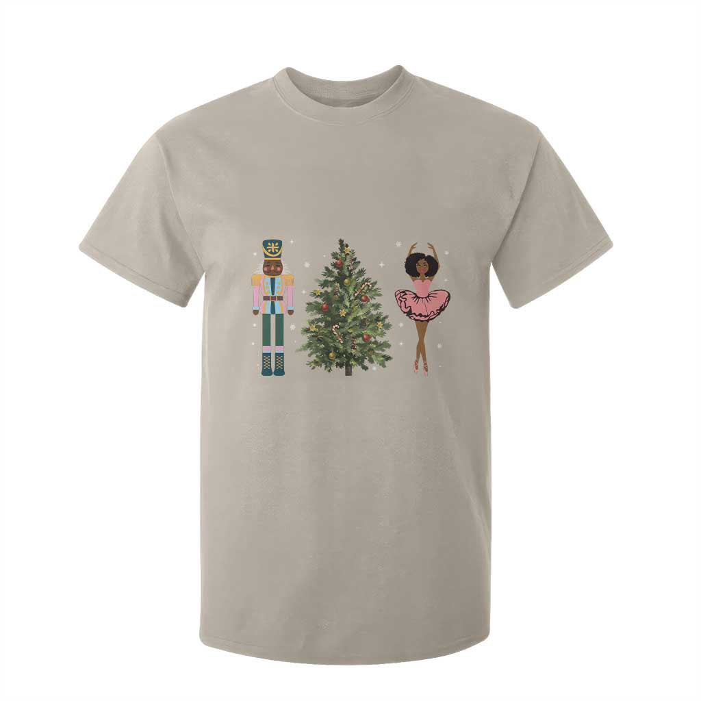 Funny Black Ballerina Nutcracker African American Christmas T Shirt For Kid TS11 Sand Print Your Wear