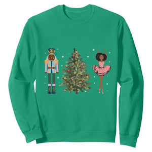Funny Black Ballerina Nutcracker African American Christmas Sweatshirt TS11 Irish Green Print Your Wear