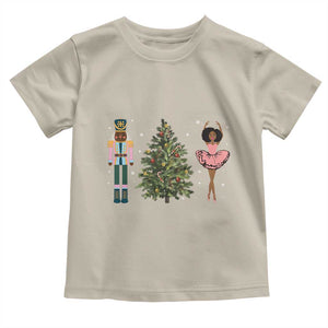 Funny Black Ballerina Nutcracker African American Christmas Toddler T Shirt TS11 Sand Print Your Wear
