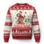 My First Xmas Cute Reindeer Santa Hat Ugly Christmas Sweater TS11 Red Print Your Wear