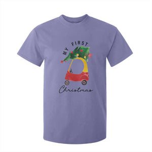 My First Christmas T Shirt For Kid Toy Car Xmas Tree TS11 Violet Print Your Wear