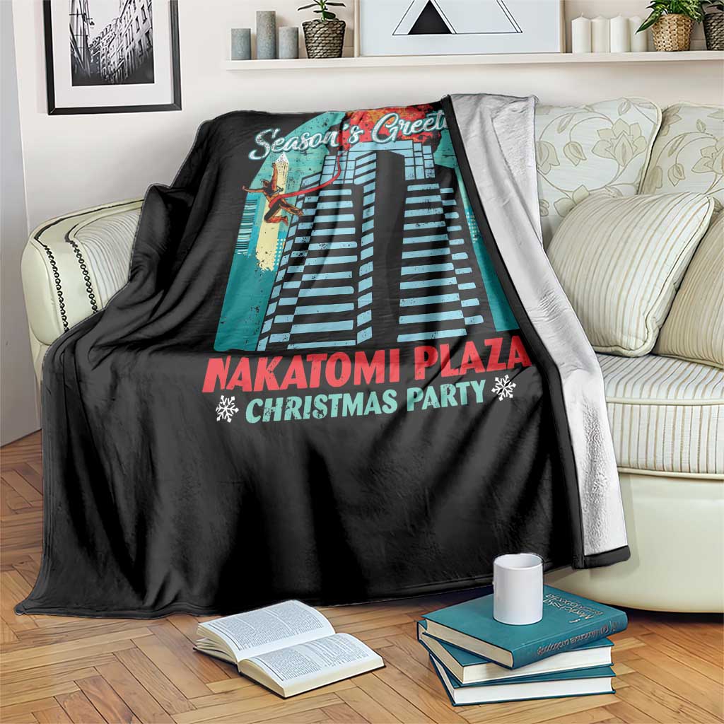Christmas Nakatomi Plaza Throw Blanket Season's Greeting Christmas Party Hans Gruber TS11 Print Your Wear