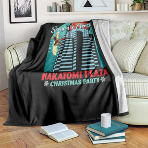 Christmas Nakatomi Plaza Throw Blanket Season's Greeting Christmas Party Hans Gruber TS11 Print Your Wear