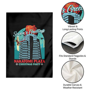 Christmas Nakatomi Plaza Garden Flag Season's Greeting Christmas Party Hans Gruber TS11 Print Your Wear